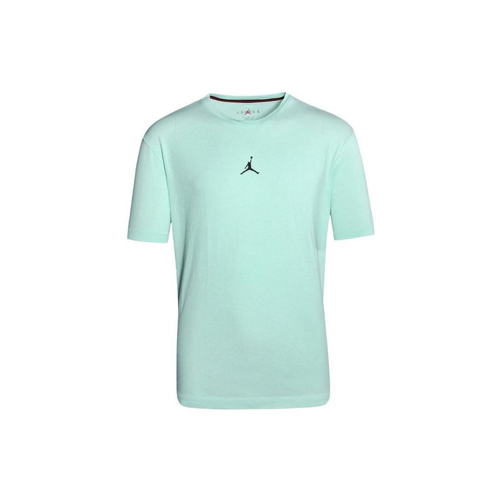 Jordan Pure Color Logo Crew Neck Pullover Short Sleeve T-Shirt Men Tops Mint-Green DH8922-379