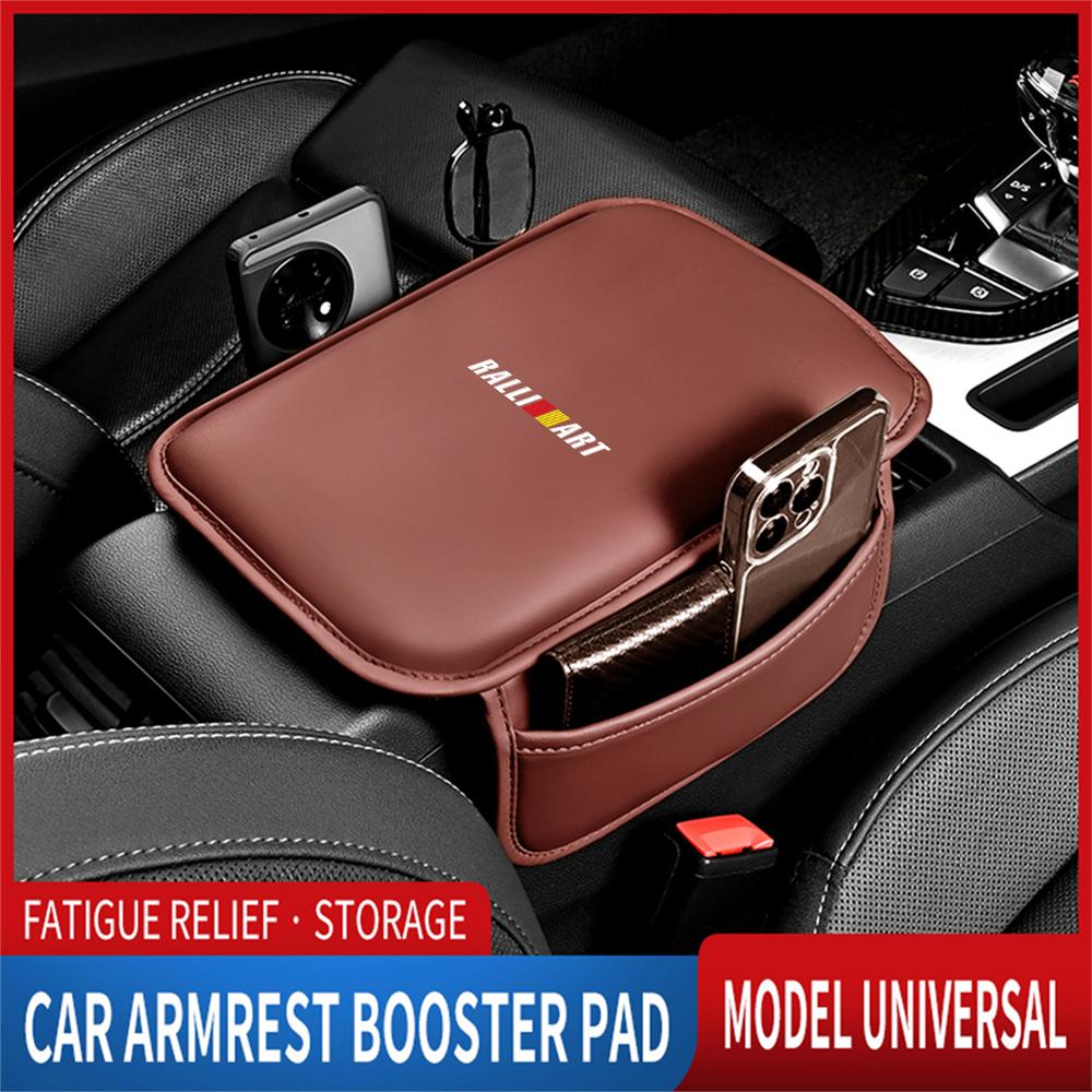 Car Center Console Armrest Protective Pad With Storage Pocket Accessories For Mitsubishi 9 Ralliart X ASX L200 Colt Cross Triton