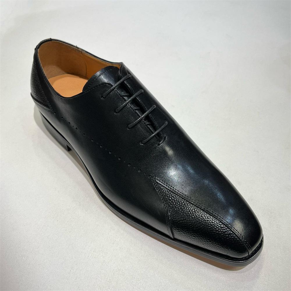 High-Quality Formal Business Leather Shoes Model Men'S Japanese Suit Versatile British Men'S Leather Shoes First Layer Cowhide