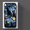 Чехол для Google Pixel 10A 8a 6 7 8 Pro 10 9 Pro XL 6a 9a 7a Funda Чехол для телефона Ван Гог Звездная ночь Кот