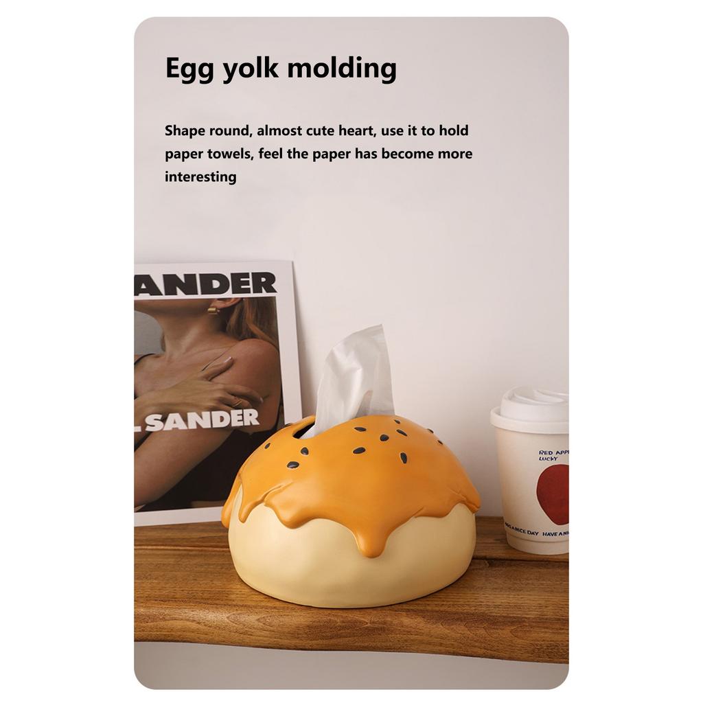 Creative Cartoon Egg Yolk Crisp Tissue Box Valentine's Day To Send Objects Home Living Room Bedroom Decoration