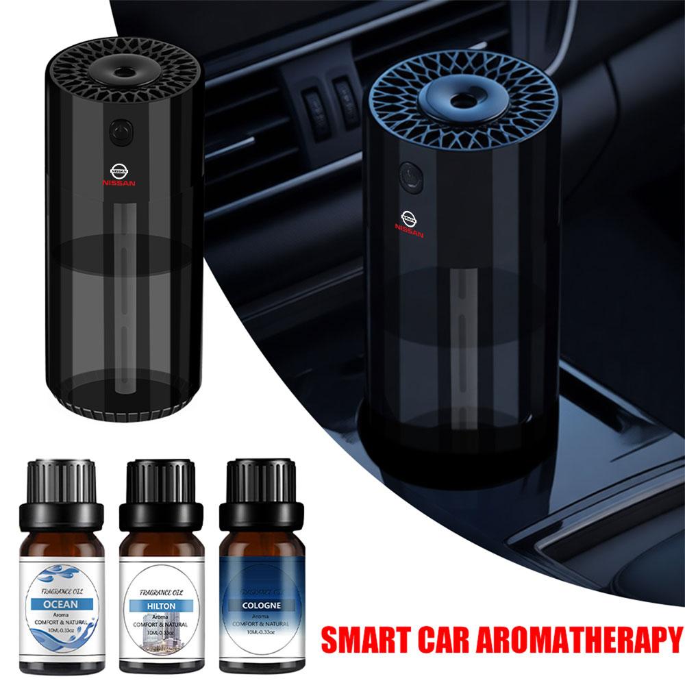 AUK2 Car Mounted Perfume Aromatherapy Automatic Spray Air Diffuser Fragrance Valve Cap For Nissan Nismo Qashqai J10 Pulsar GTR Altima