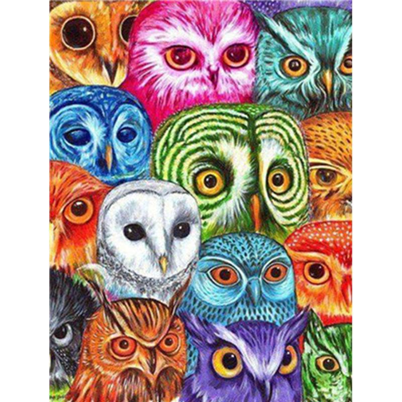 5d Алмазная вышивка Сова Мозаика Набор для вышивки крестом Круглая квадратная алмазная живопись Животное Новое поступление Стразы из бисера Ручная работа Хобби