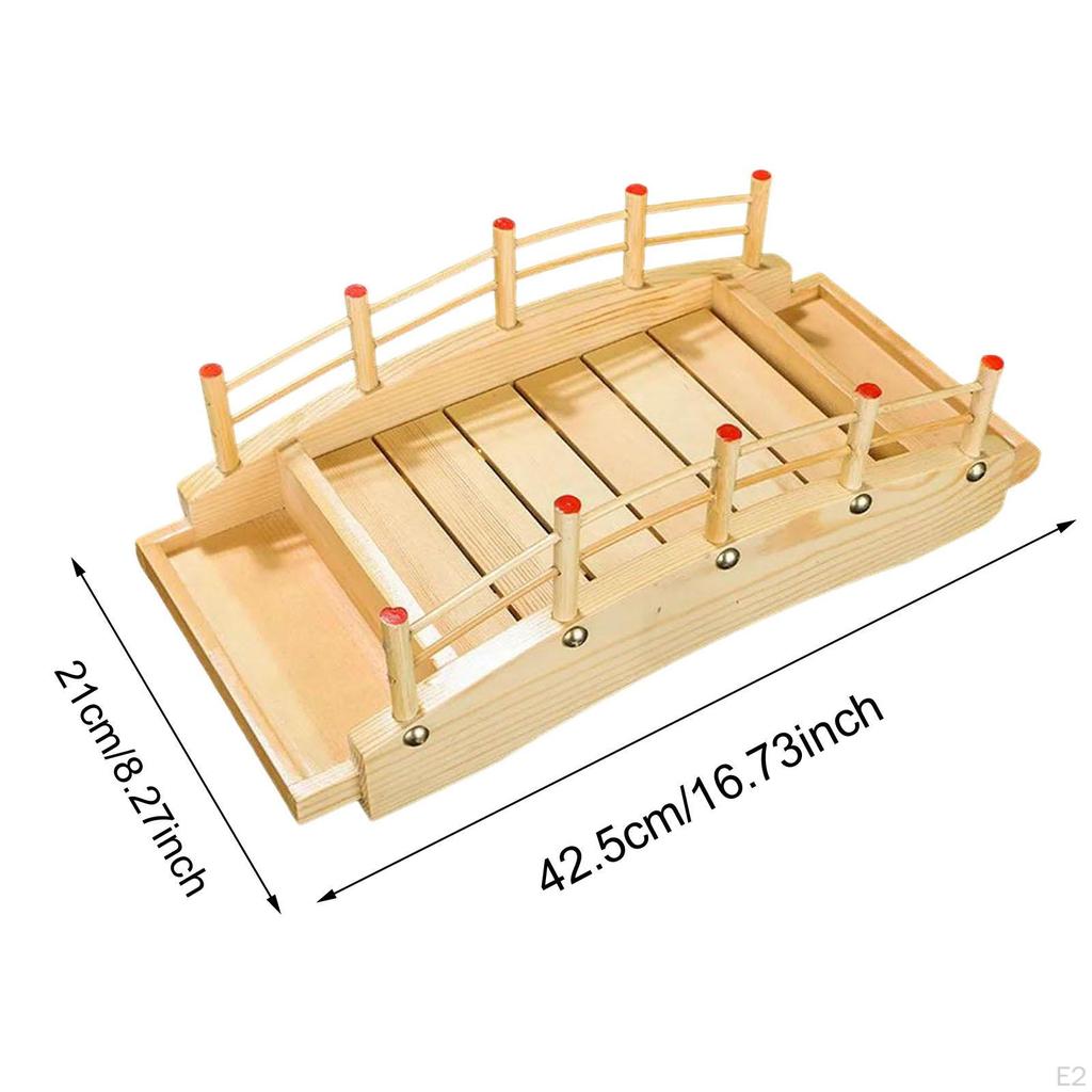 Поднос деревянный Sushi Bridge для еды и закусок