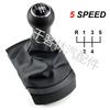 Leather Gear Shift Knob for SEAT 5/6-Speed Manual Transmission Cars