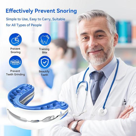 Противохраповая капа регулируемая BPA латекс без BPA мужчины женщины универсальный лучший ночной сон против храпа капа устройство
