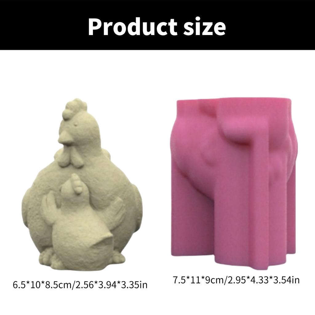 Силиконовые формы для ваз, форма для подставки для ручек, силиконовая форма в форме курицы, форма для силиконового цветочного горшка, силиконовая текстура для изготовления вазы, цветочного горшка вручную