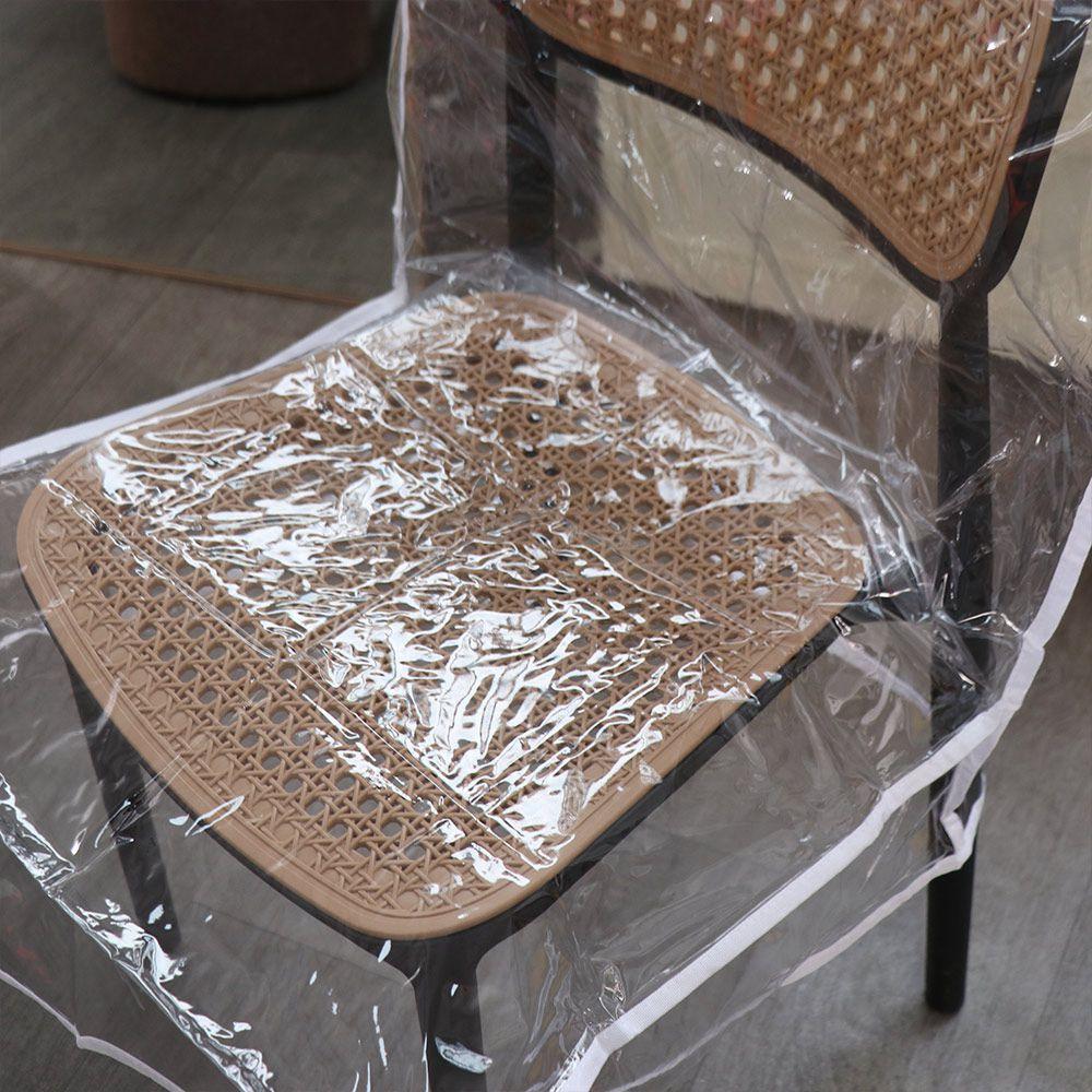 Clear Chair Seat Cover Waterproof PVC Chair Protector Slipcover Chair Cover Salon Use