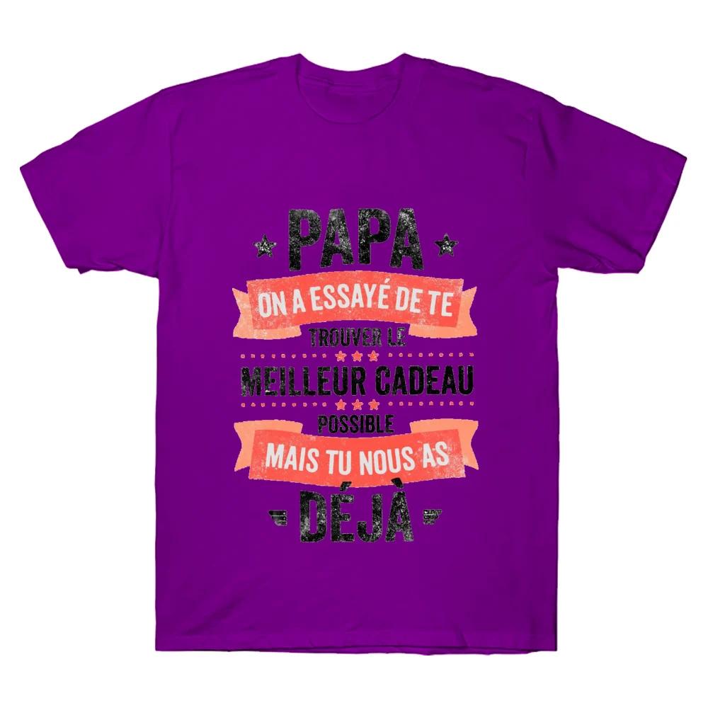 We Tried To Give You The Best Gift Letter Print Dad T-shirt Summer Short Sleeve Man's Tees Top The Best Father's Gift To Daddy