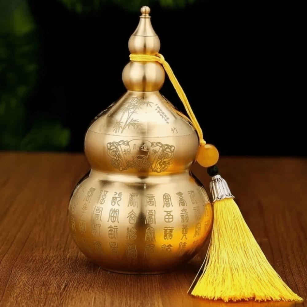 Chinese-Style Feng Shui Gourd Ornament Mini Size Wealth-Bringing Gourd Desktop Decoration