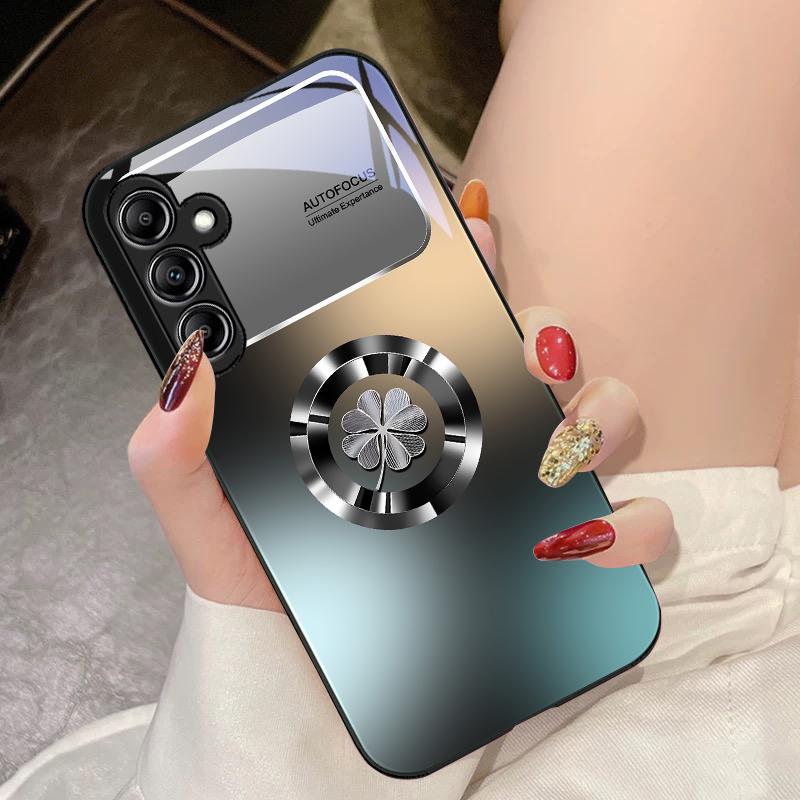 Градиентные цветы для Samsung Galaxy A14 4G 20 30 52 20S 21S 22 A32 33 34 42 50 51 53 54 70 71 72 73 5G Стеклянный чехол для телефона