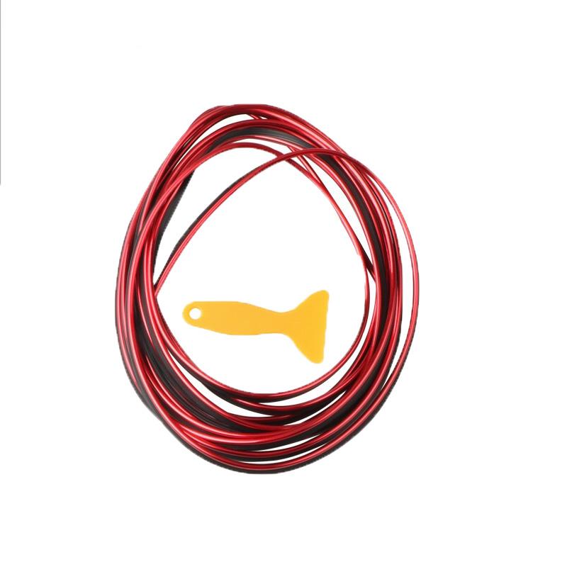 Car Styling 5M/pcs Universal DIY Flexible Interior Decoration Moulding Trim Strips Car Central Control and Door Decoration