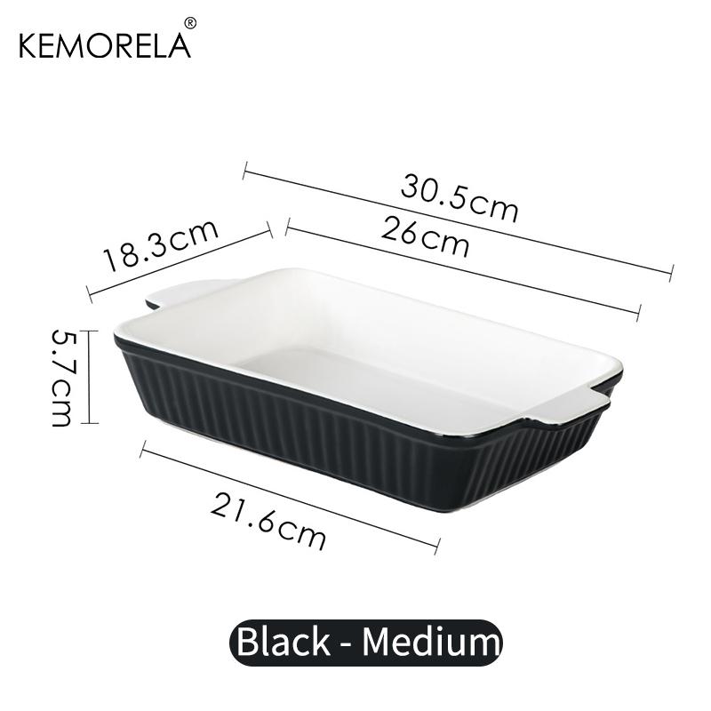 Керамическая форма для запекания, Доступна в 3 размерах Форма для лазаньи Глубокая для духовки, с ручками, Безопасная для духовки и прочная посуда для запекания лазаньи