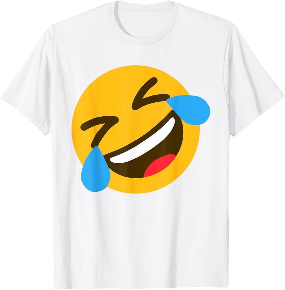 Funny Emoticon Rolling on Floor with Laughing Tears Face T-Shirt Unisex T-Shirt