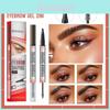 Hellokiss Dual-ended Liquid Eyebrow Pencil With Setting Gel For Perfect Brows