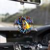Yousheng Elemental Dragon Christmas Ornament 2D Acrylic Dragon Pendant Car Interior Tree Hanging Decoration Gift for Dragon Lovers