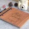 Personalised Wooden Guestbook Baby Shower Guest Book Photo Album Party Guest Book Alternative Keepsake for New Dad and Mum Gift