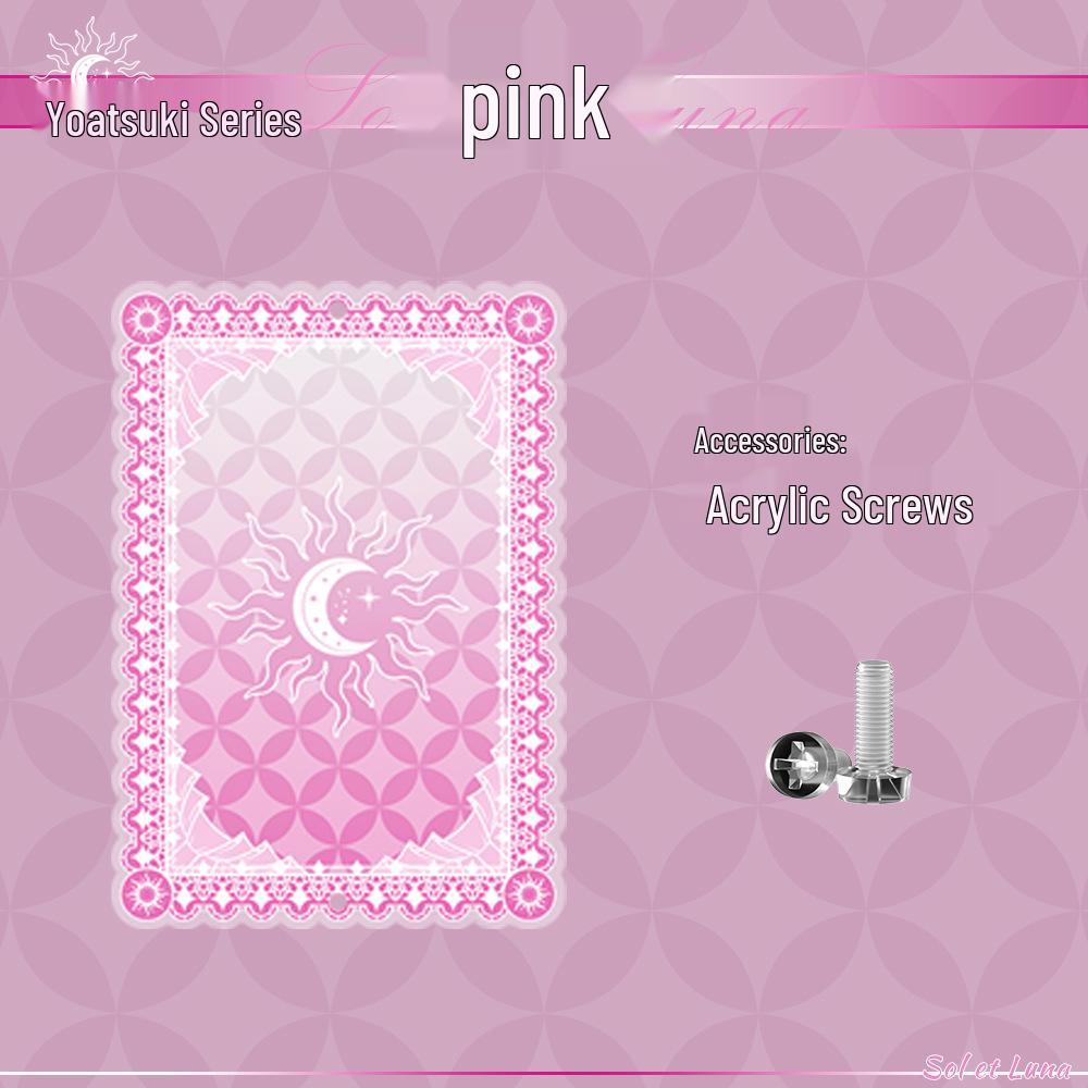 Акриловая рамка для демонстрации аниме-карточек серии Yaoyue с цветной прослойкой - Маленькая коробка для хранения красоты долины