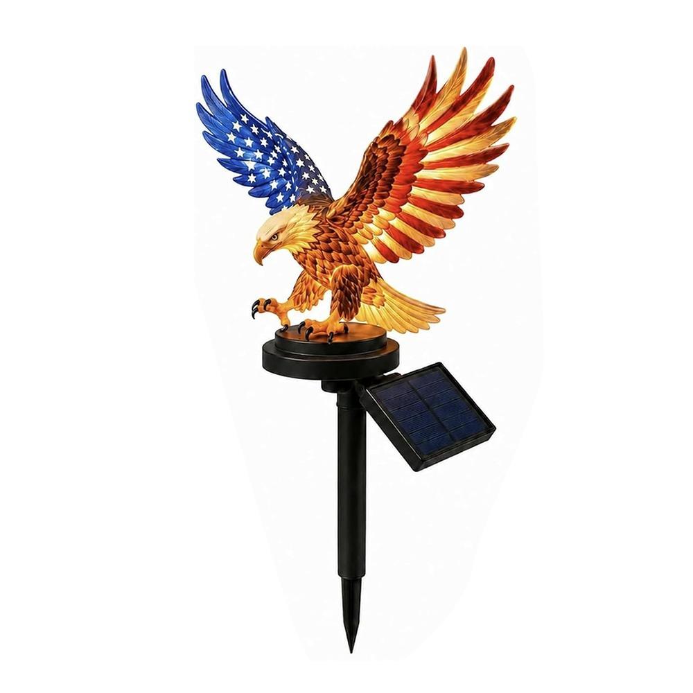UV Resistant Solar Eagle Light LED Lighting Solar Garden Light Patriotic Eagle Statue Garden Decor