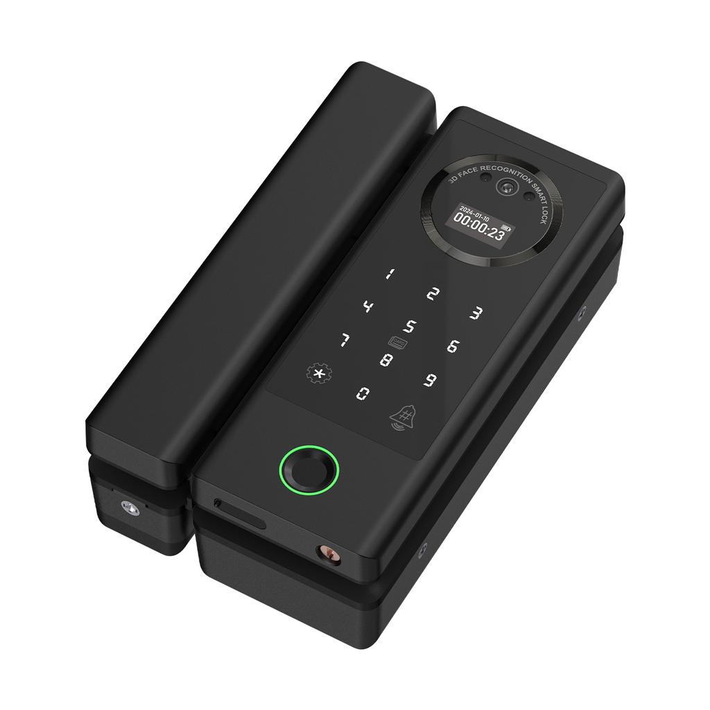 Умный замок Стеклянный дверной замок WiFi Дистанционная разблокировка TT APP Face Fingerprint Password IC Card Разблокировка