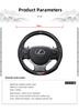 38CM Anti Slip Car Steering Wheel Cover Carbon Fibre Texture For Lexus F SPORT ES RX NX LS UX LM LX GX LC RZ IS CT GS RC HS SC