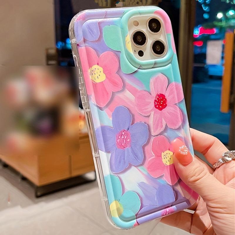 Красочный цветочный силиконовый чехол для телефона для Poco X6 X5 X3 Pro Mi 13 12 11 Lite 5G 14 13T 12T 12X Противоударный прозрачный чехол