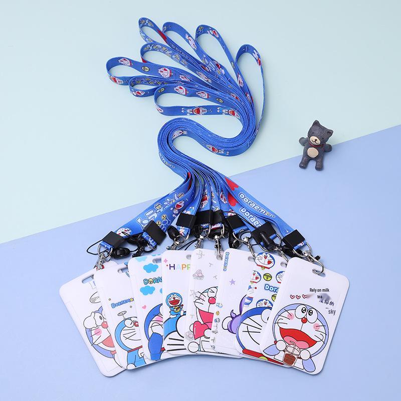 Doraemon Meal Card Holder - Cute Student & Work ID Lanyard, Access Control & Bus Card Holder