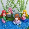 Beautiful Mermaid Figurine Fish Tank Ornaments Miniature Figurines Aquarium Decoration Desk Craft Accessories DIY Cake Decor
