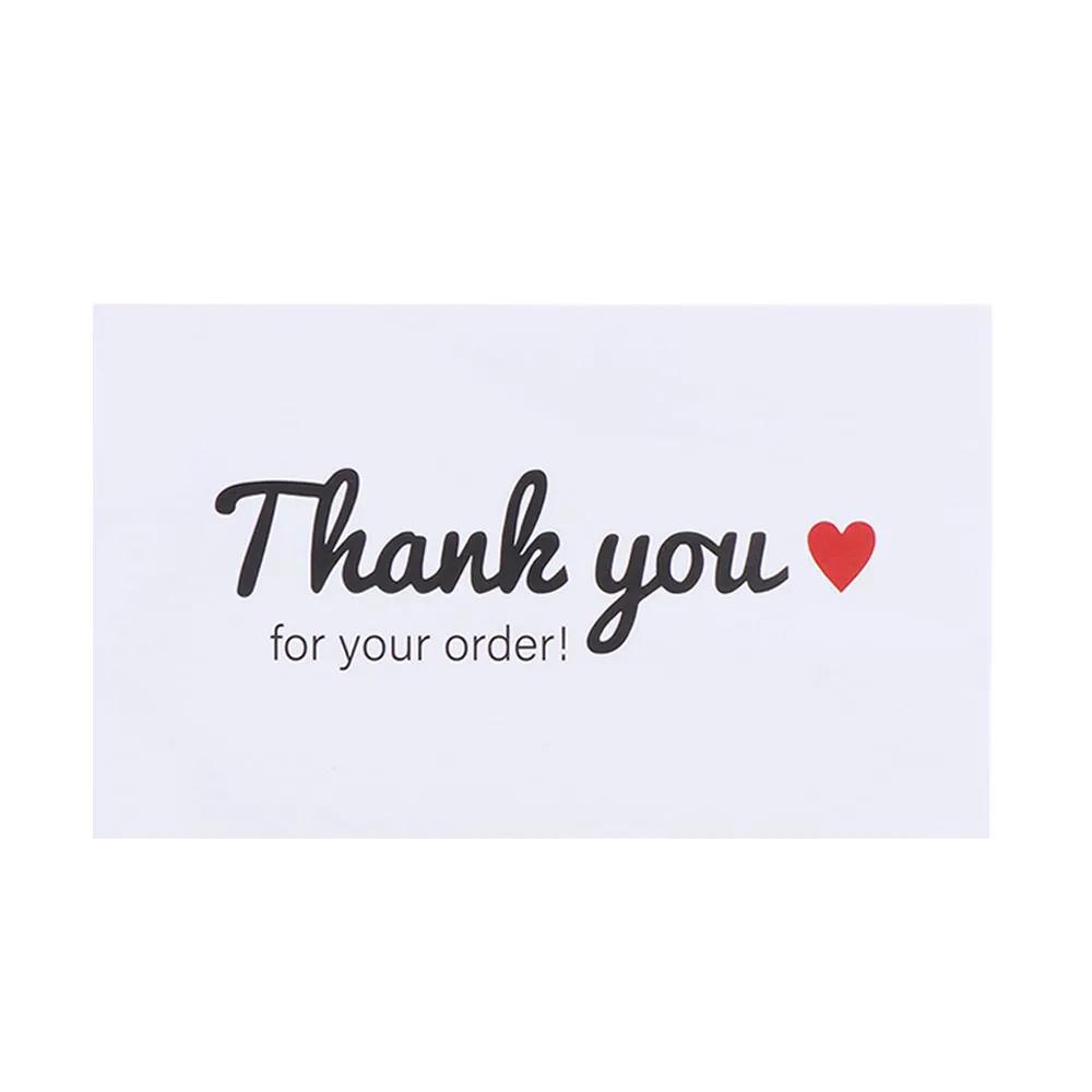 30 шт. поздравительных бирок «Спасибо за ваш заказ» Магазин крафт-бумаги для открыток Подарочные поделки Украшения Открытки Свадебные приглашения для малого бизнеса