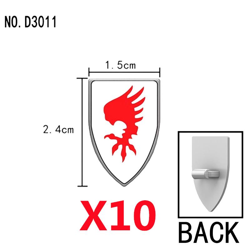 Средневековый Военный Замок Рыцарь Щит Строительные Блоки Фигурки Аксессуар Король Шлем Флаги Плечи Доспехи Перо Игрушка Подарок T050