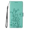For Xiaomi Redmi Note 14 Pro 4G Wallet Case Butterfly Floral Imprint PU Leather Phone Cover with Wrist Strap