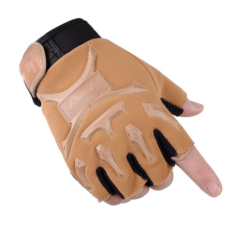 Men's Autumn Tactical Half-Finger Gloves for Outdoor Sports, Cycling, and Fitness