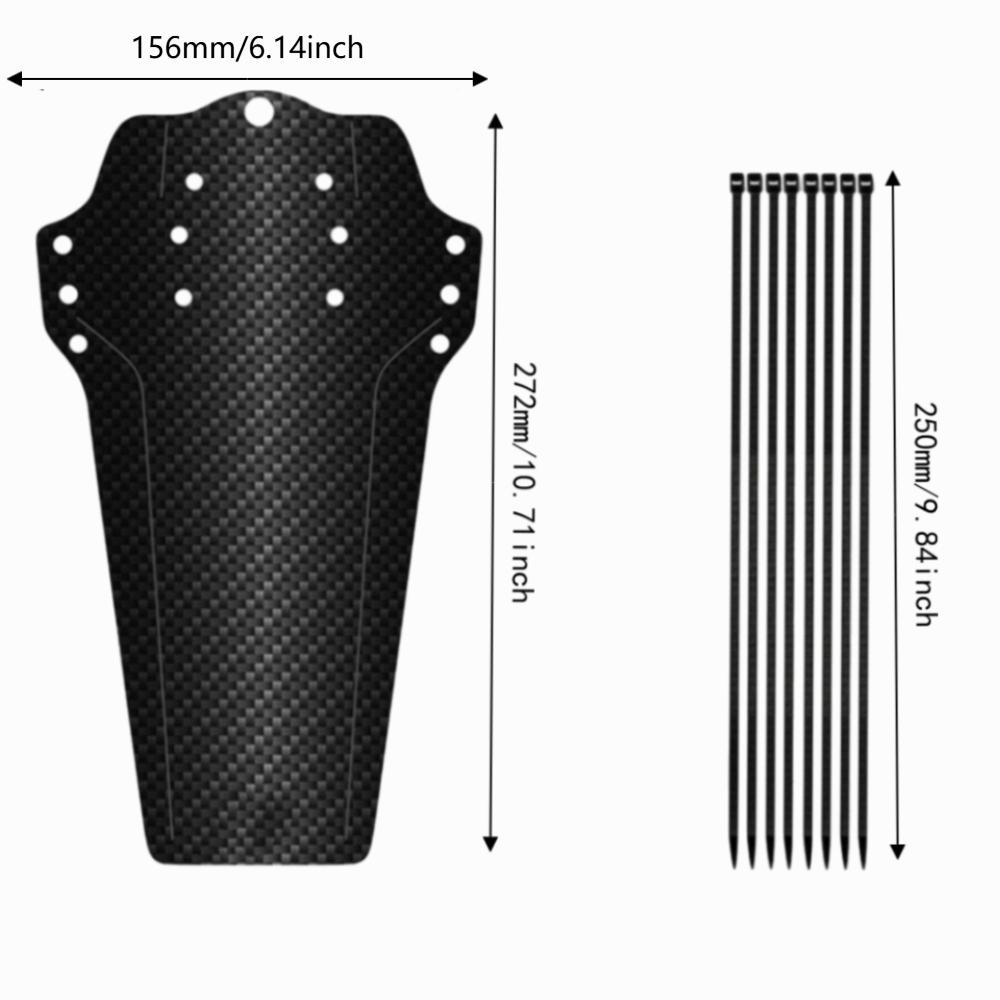 Black Bicycle Mudguard Set Adjustable Bike Mudguards Mountain Bike Mud Protection