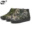 2024 Камуфляж Новое поступление Мужская повседневная обувь Осень-зима Ботильоны из кожи со шнуровкой спереди Мужская повседневная обувь с высоким верхом из парусины для мужчин