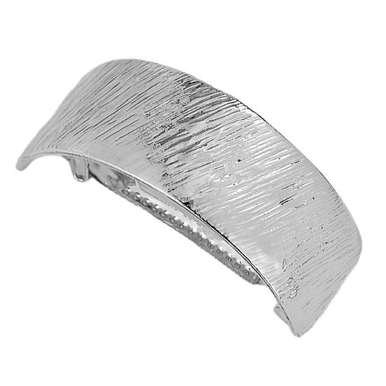 Metal Ponytail Hair Clip Geometric Semi-circle Anti-slip Strong Silver Color Curved Golden Shiny Alloy Hold Women Hair