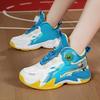 31-40 Детские Большие Размеры Противоскользящие Износостойкие Модные Высокие Баскетбольные Кроссовки Спортивный Тренд Детская Обувь
