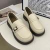 Женские лоферы на мягкой подошве Весна и Осень Британский стиль Черные Плоские Слипоны Рабочая обувь Универсальная Удобная Модная обувь