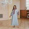 "Luxury Women's Embroidered Abaya Robe - Middle Eastern-Style Evening Dress"
