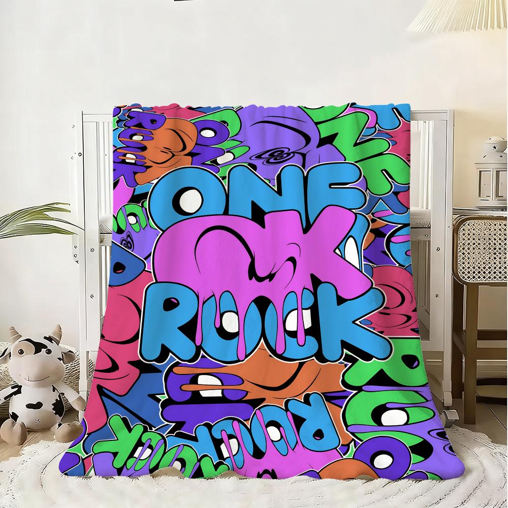 Плед из фланели для детей от группы ONE OK ROCK, мягкий, теплый, антистатический, стирающийся, для всех сезонов