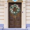 Искусственный Цветочный Венок Искусственный Цветочный Весенний Венок для Входной Двери Дома Стены Окна Вечеринка Праздничный Декор ПУ Ротанг Белый
