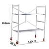 Multifunctional Mobile Folding Scaffold with Full Set of Accessories