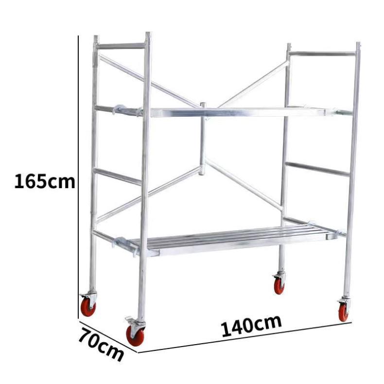 Multifunctional Mobile Folding Scaffold with Full Set of Accessories