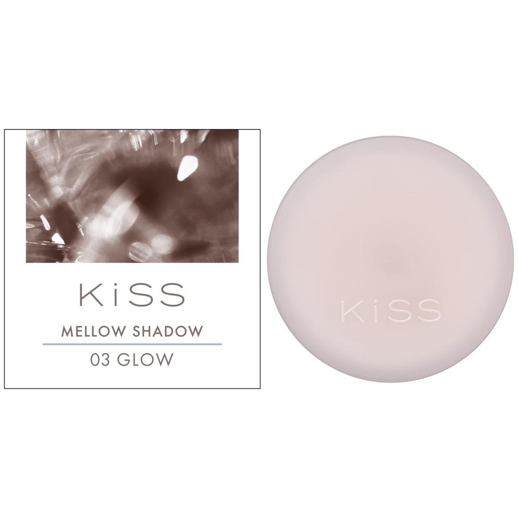 KiSS Mellow Shadow 03 Тоска Тауп 5,3 г: Кремовые тени для век, которые придают здоровый румянец, влажное сияние и объем, а также мерцающий эффект от