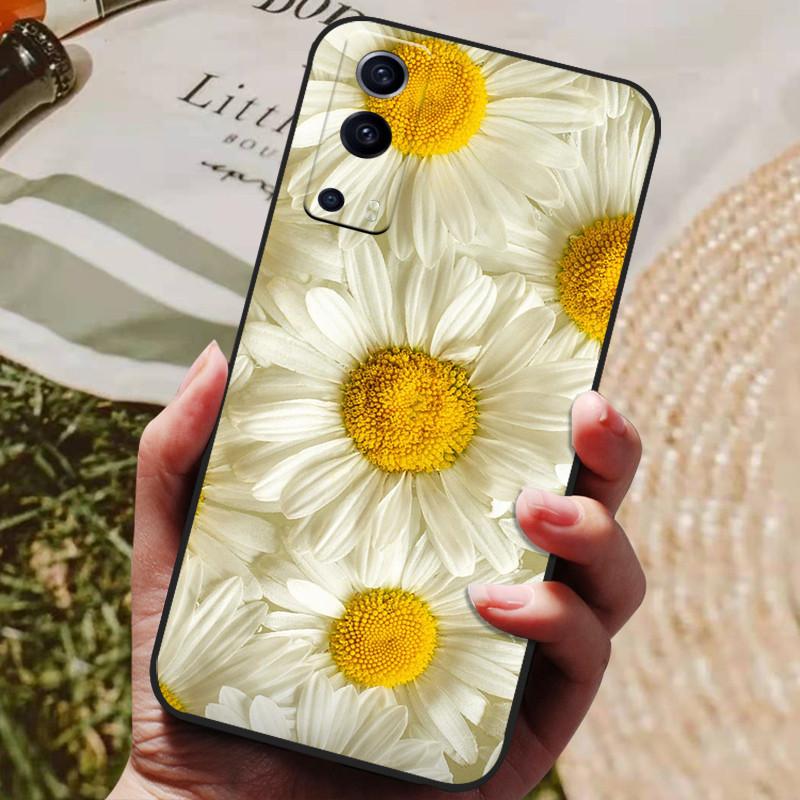 Для чехла Vivo Y72 5G Чехол Силиконовая задняя крышка Чехол для телефона Для чехлов Vivo Y72 5G Мягкий бампер Funda для Vivo Y 72 5G 6.58" Корпуса