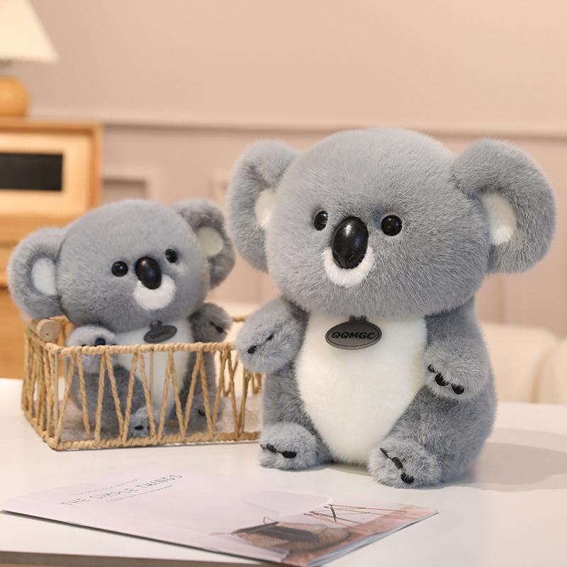 23/30см Милые плюшевые игрушки Коала Мягкая уютная кукла Коала из Австралии Смешная носимая кукла Подушка для сна Каваи Домашний декор Подарок на день рождения для детей