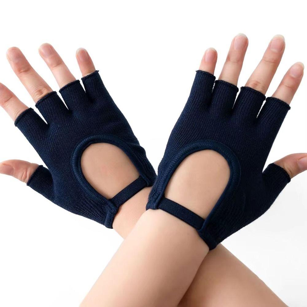 Antislip Pilates Gloves Warm Gym Fitness Gloves Windproof Sport Riding Mittens Fitness Accessory