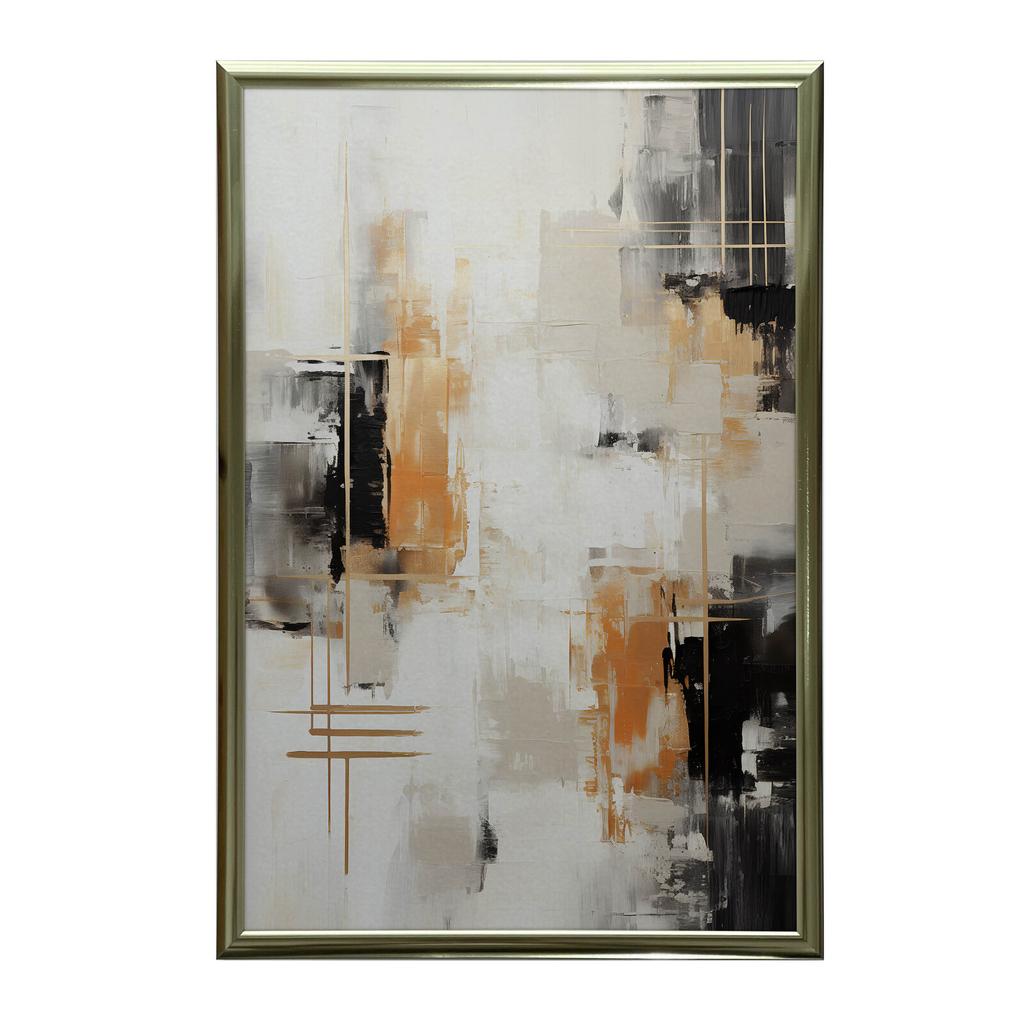 Industrialna Abstrakcja Industrialna Abstrakcja, 30X40 Cm, Bez Ramy, Płótno Premium Na Blejtramie