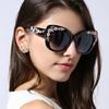 Luxury Designer Oversized Cat Eye Sunglasses Women Vintage Punk Big Frame Pink Flower Shades Fashion Trendy