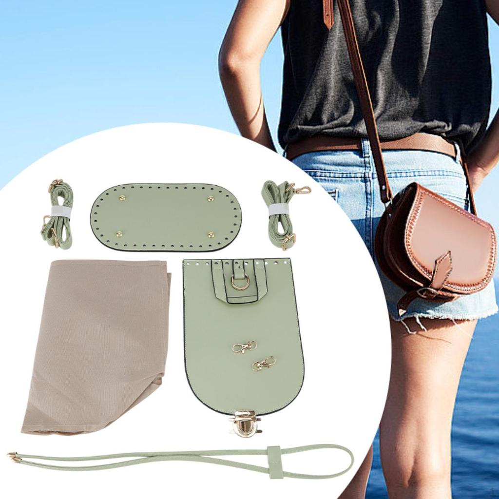 PU Leather Bag Making Kit Bottom Base Handmade DIY Crochet Knitting Set