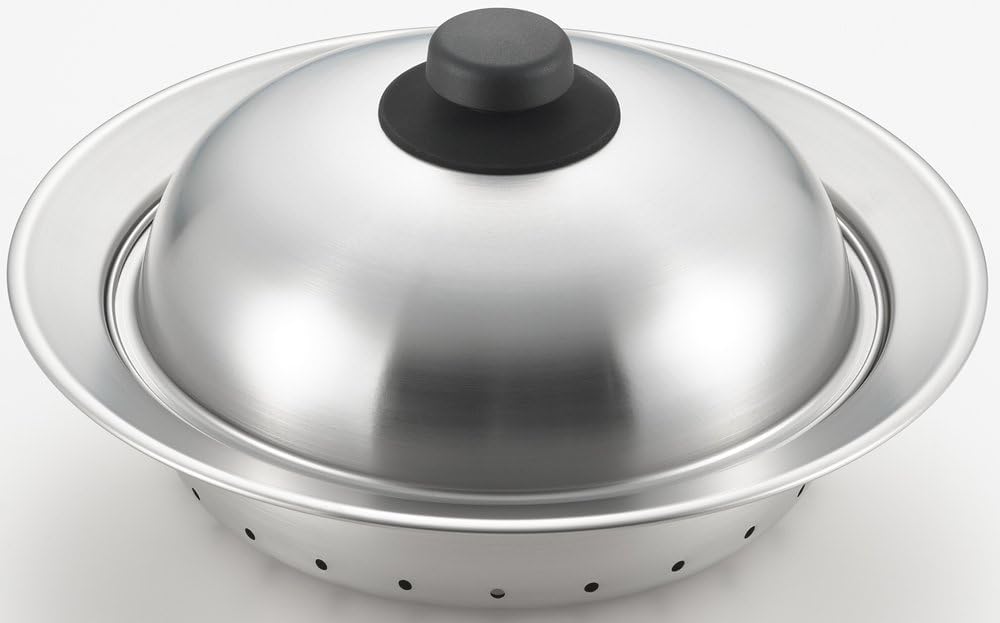 Yoshikawa Steamer Plate for Pots (20-22cm pot compatible), Made in Japan, Stainless Steel, Easy Steaming by Placing it on Top of a Pot, YJ2302